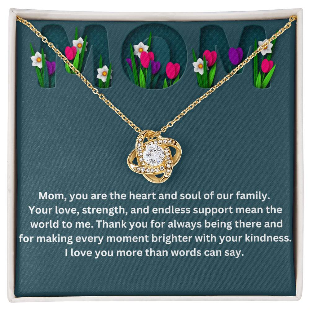 Mom- Love Knot Necklace