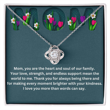 Mom- Love Knot Necklace