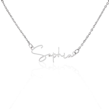 Custom Name Necklace Gold Plated Personalized Jewelry Gift for Women