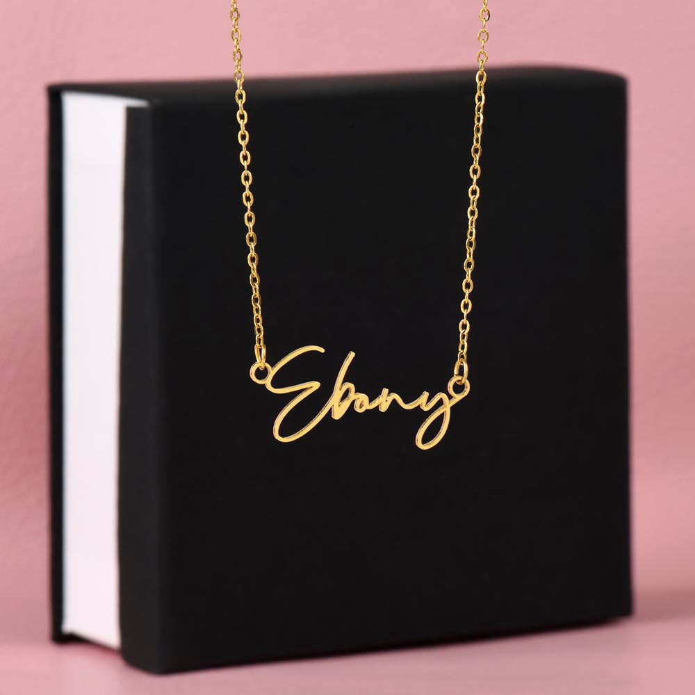 Custom Name Necklace Gold Plated Personalized Jewelry Gift for Women